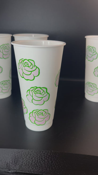 colour changing roses cold cups