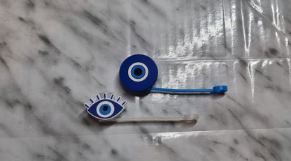 Evil eye straw topper